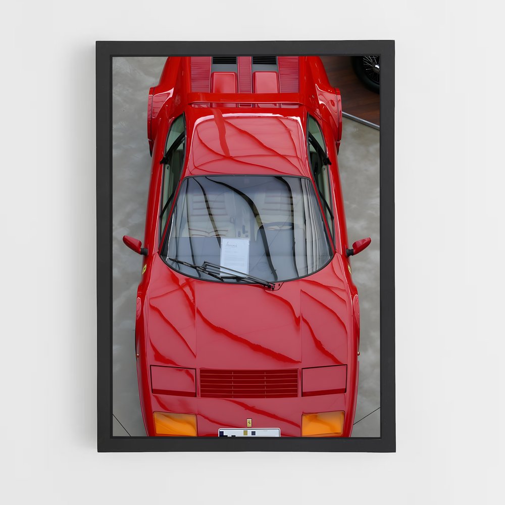 Poster Passion Rouge 512 Esprit vibrant – affiche Ferrari (vue 2)